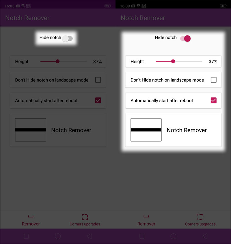Cách ẩn tai thỏ bo cong theo góc màn hình cực đẹp