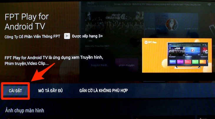 Phần chọn tải ứng dụng trên Android tivi TCL