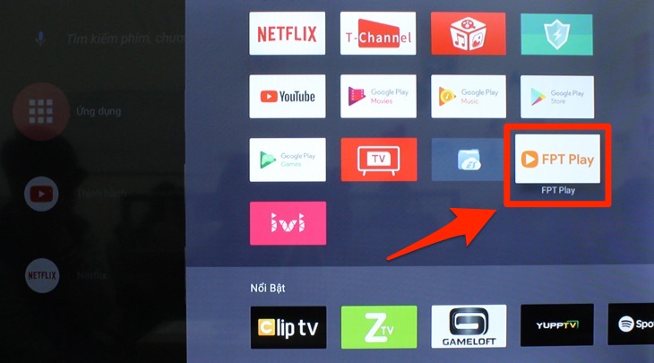 Ứng dụng tải về đã được hiển thị trong mục 