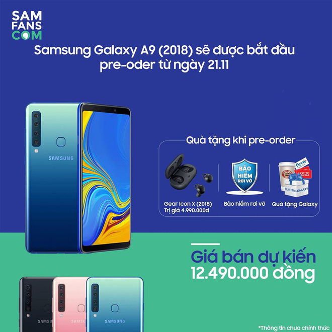 giá bán galaxy a9 2018 giá bán galaxy a9 2018