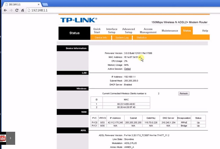 đổi pass WiFi TP-Link