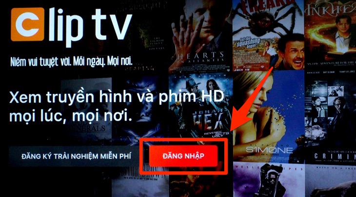 Cách sử dụng ứng dụng Clip TV trên tivi TCL chạy hệ điều hành TV+ OS > Đăng nhập tài khoản trên ứng dụng ClipTV