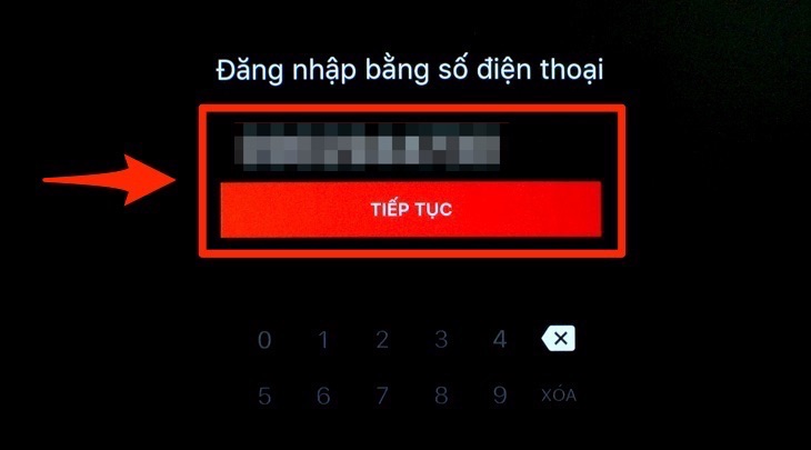 Cách sử dụng ứng dụng Clip TV trên tivi TCL chạy hệ điều hành TV+ OS > Đăng nhập tài khoản trên ứng dụng ClipTV