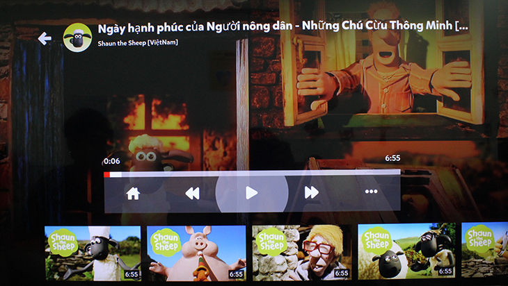 Giao diện khi xem video