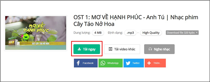 Chọn tải về