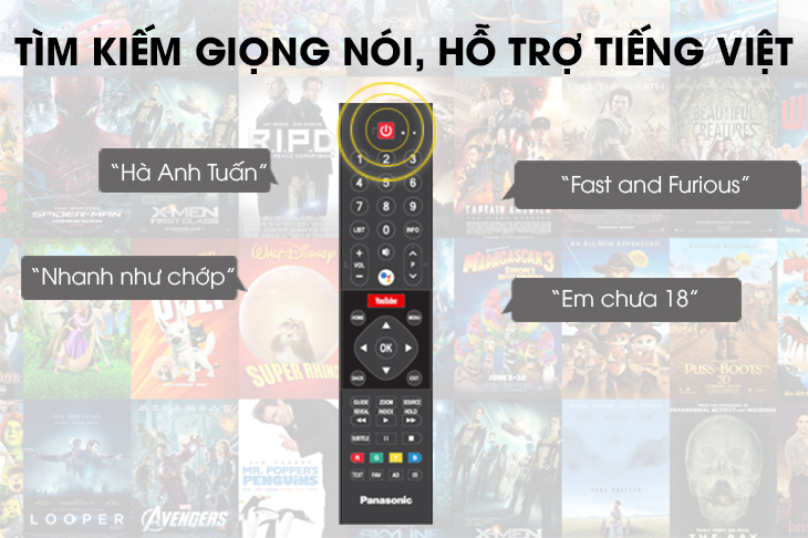 Remote thông minh tích hợp tìm kiếm bằng giọng nói