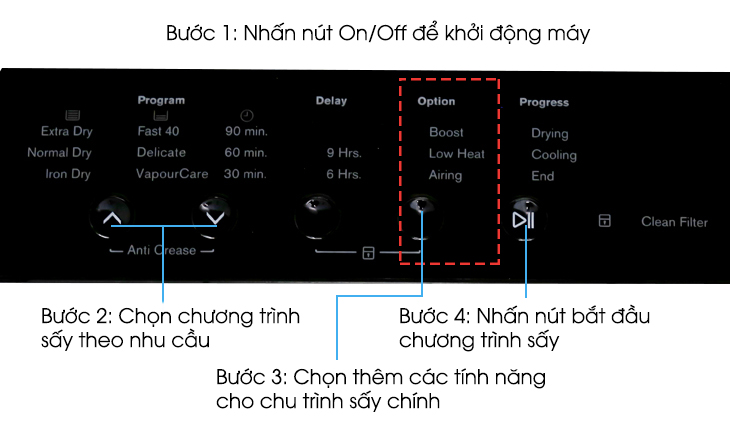 Nút tùy chọn (Option)