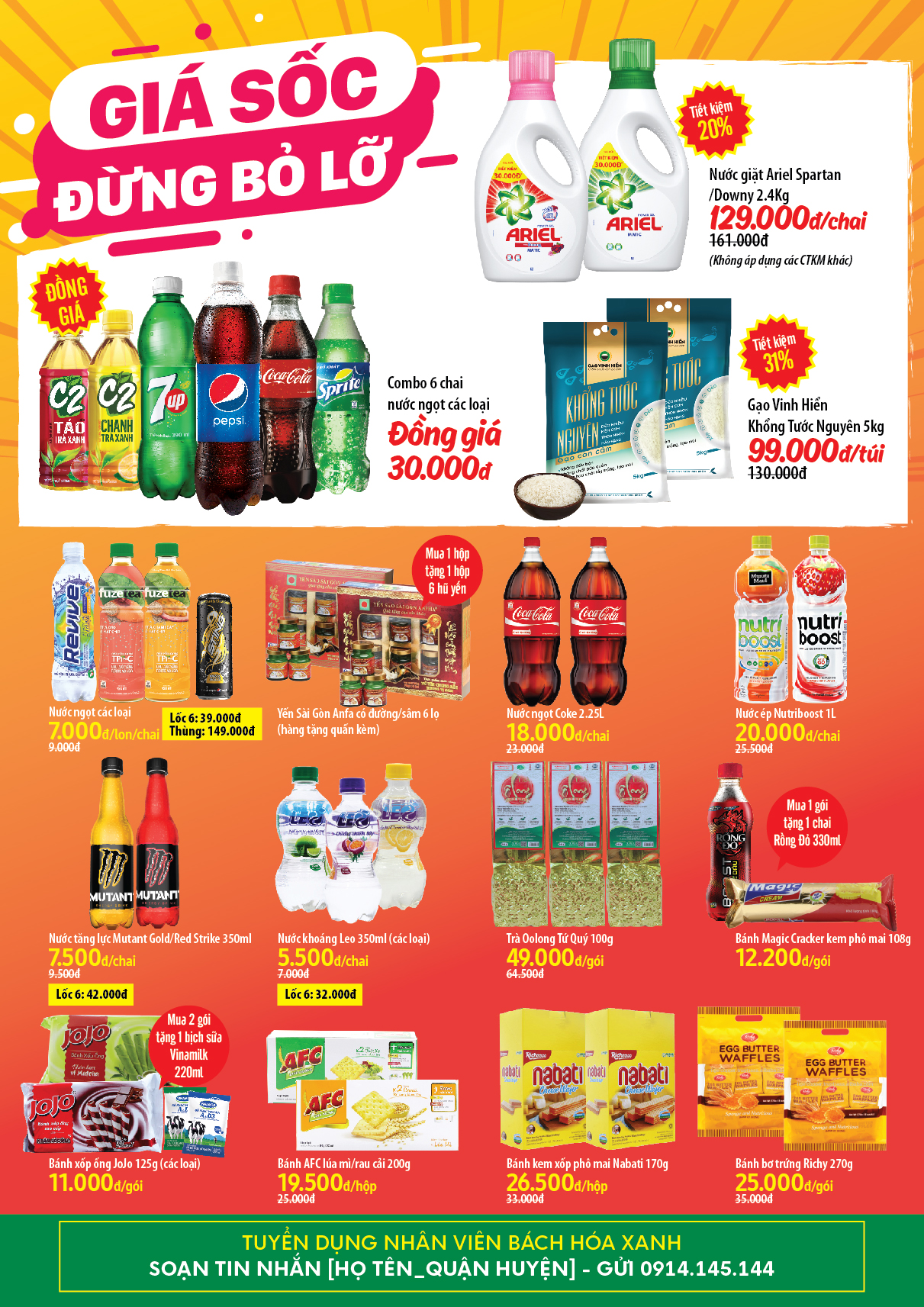 Siêu thị Bách hoá XANH 649 Nguyễn Thị Minh Khai khai trương 23/11/2018 Siêu thị Bách hoá XANH 649 Nguyễn Thị Minh Khai khai trương 23/11/2018
