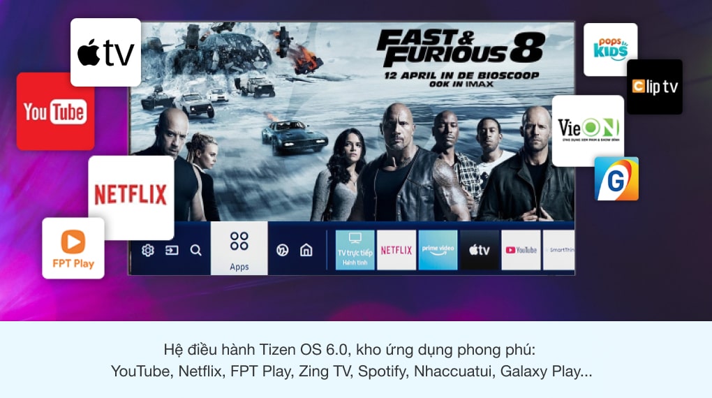 Kinh nghiệm chọn mua tivi: Những lưu ý quan trọng cho người mua tivi lần đầu > Smart Tivi QLED 4K 43 inch Samsung QA43Q65A