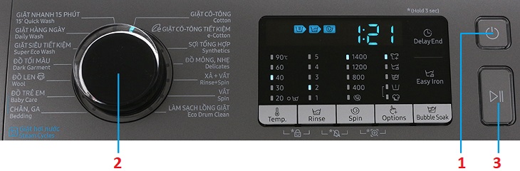 Hướng dẫn sử dụng máy giặt Samsung Addwash WW90K54E0UX/SV