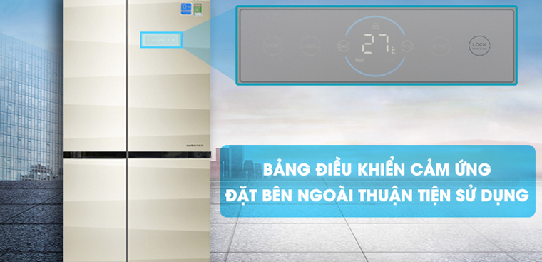 Cách sử dụng bảng điều khiển tủ lạnh Aqua Inverter AQR-IG585AS SG