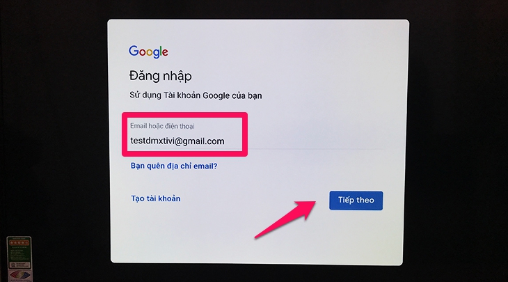 đăng nhập gmail