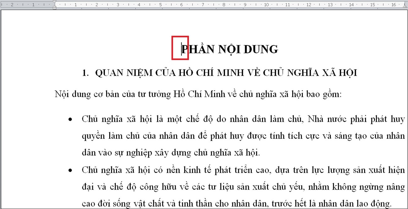 Cách đánh số trang trong Word 2010, 2013, 2016 đơn giản nhất > Click chuột vào một trang bất kỳ trang mà bạn muốn đánh số thứ tự đầu tiên.