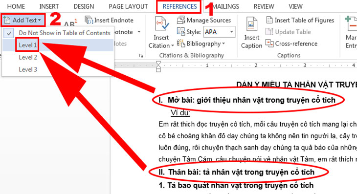 Có những ví dụ nào về content words?
