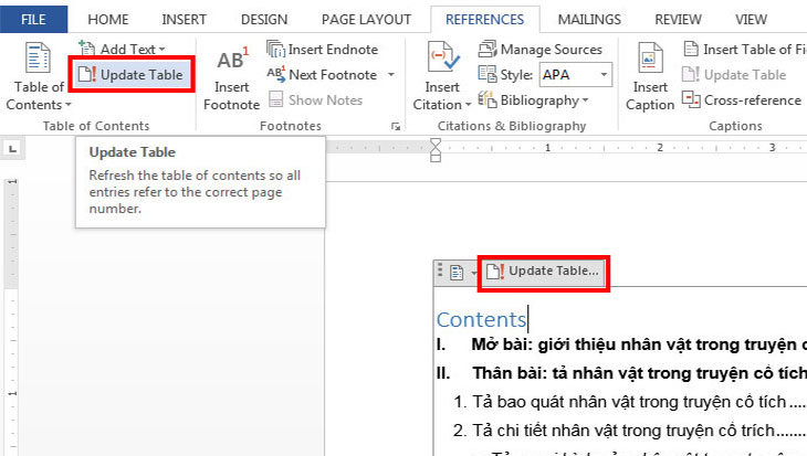 Cách tạo mục lục trong Word 2007, 2010, 2013, 2016 đơn giản
