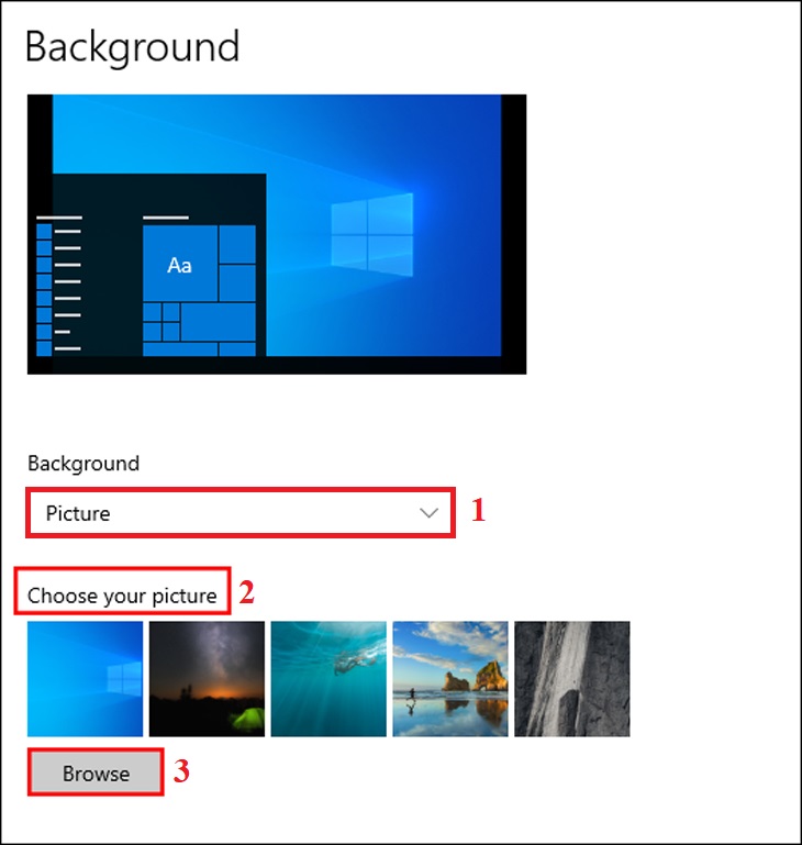 3 Cách thay đổi hình nền Windows 10 trên máy tính PC  Laptop