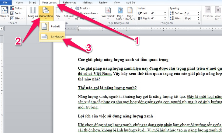 Xoay ngang trang giấy trong Word - Cập nhật 2024
Phiên bản mới nhất của Microsoft Word đã được cập nhật để cho phép người dùng xoay ngang trang giấy. Điều này sẽ giúp bạn tối ưu hóa diện tích trang giấy và tiết kiệm không gian cho bản in hoặc lưu trữ. Bằng cách sử dụng tính năng này, bạn sẽ có thể tạo ra những văn bản độc đáo và đẹp mắt hơn.