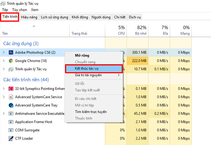 Cách xóa file bằng Task Manager