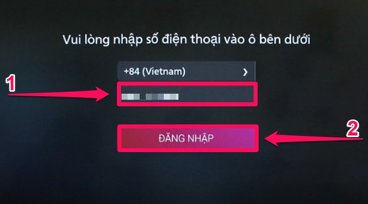 Nhập số điện thoại