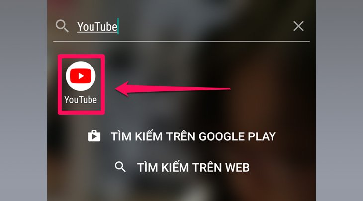 Truy cập ứng dụng Youtube trên điện thoại