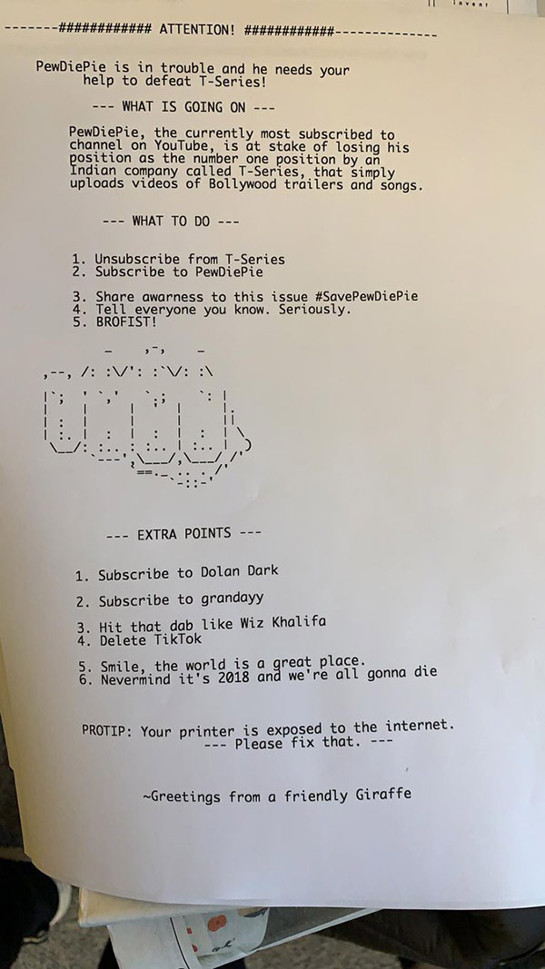 Thông điệp mà TheHackerGiraffe muốn gửi đến người dùng trên toàn thế giới Thông điệp mà TheHackerGiraffe muốn gửi đến người dùng trên toàn thế giới
