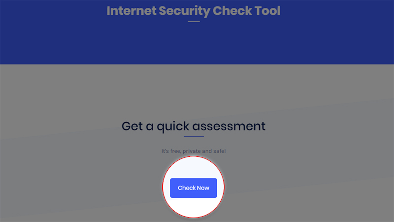 CyRadar Internet Security Check Tool