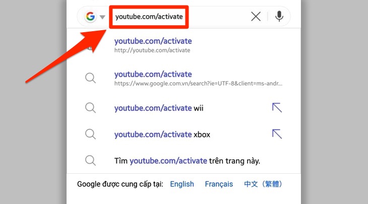 Đăng nhập tài khoản Youtube lên tivi