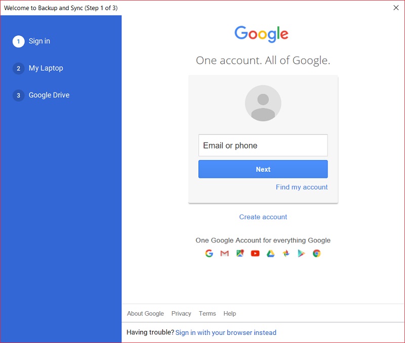 Cách tạo thư mục tự động đồng bộ lên Google Drive