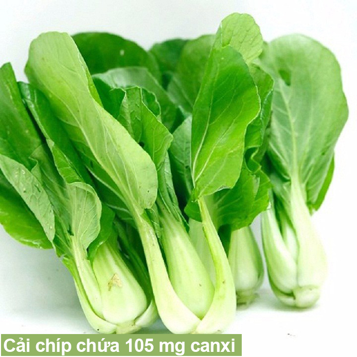 Cải chip bổ sung canxi cho cơ thể