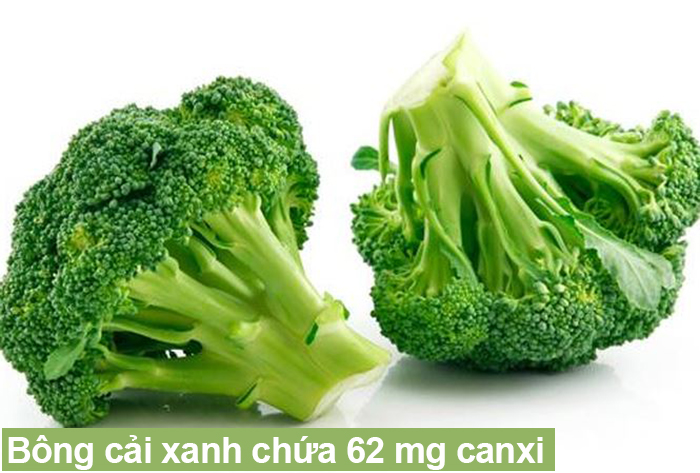 Bông cải xanh bổ sung nhiều canxi