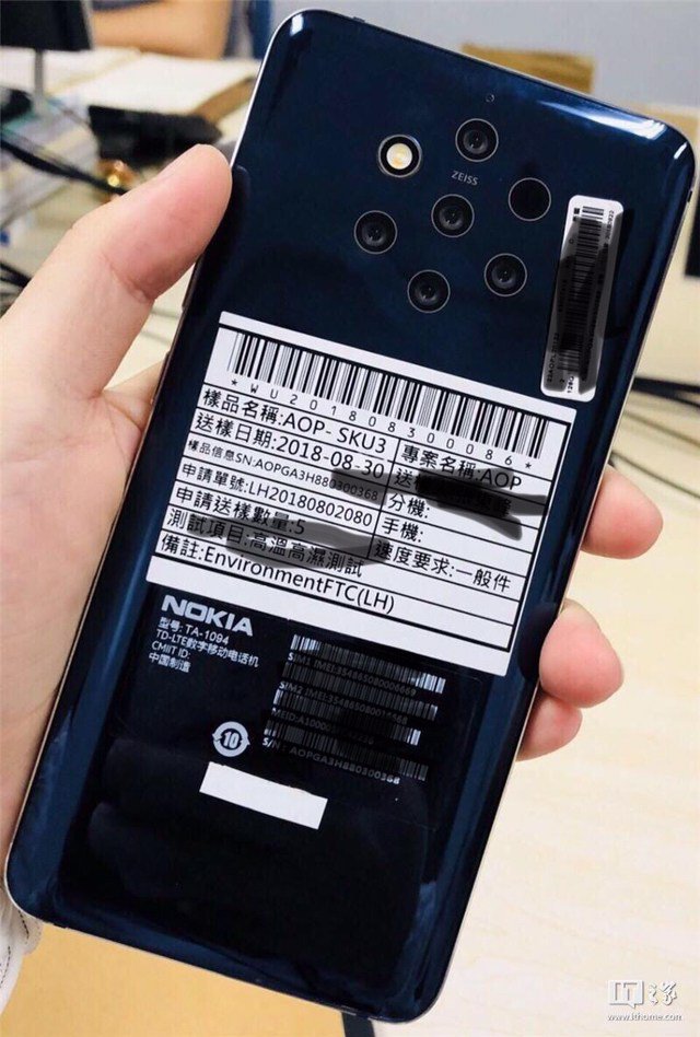 Nokia 9 PureView với camera Penta-Lens rò rỉ trước đó Nokia 9 PureView với camera Penta-Lens rò rỉ trước đó