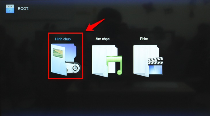 Cách xem phim, nhạc, ảnh trong USB trên Smart tivi Mobell > Cách xem phim, nhạc, ảnh trong USB trên Smart tivi Mobell 2018