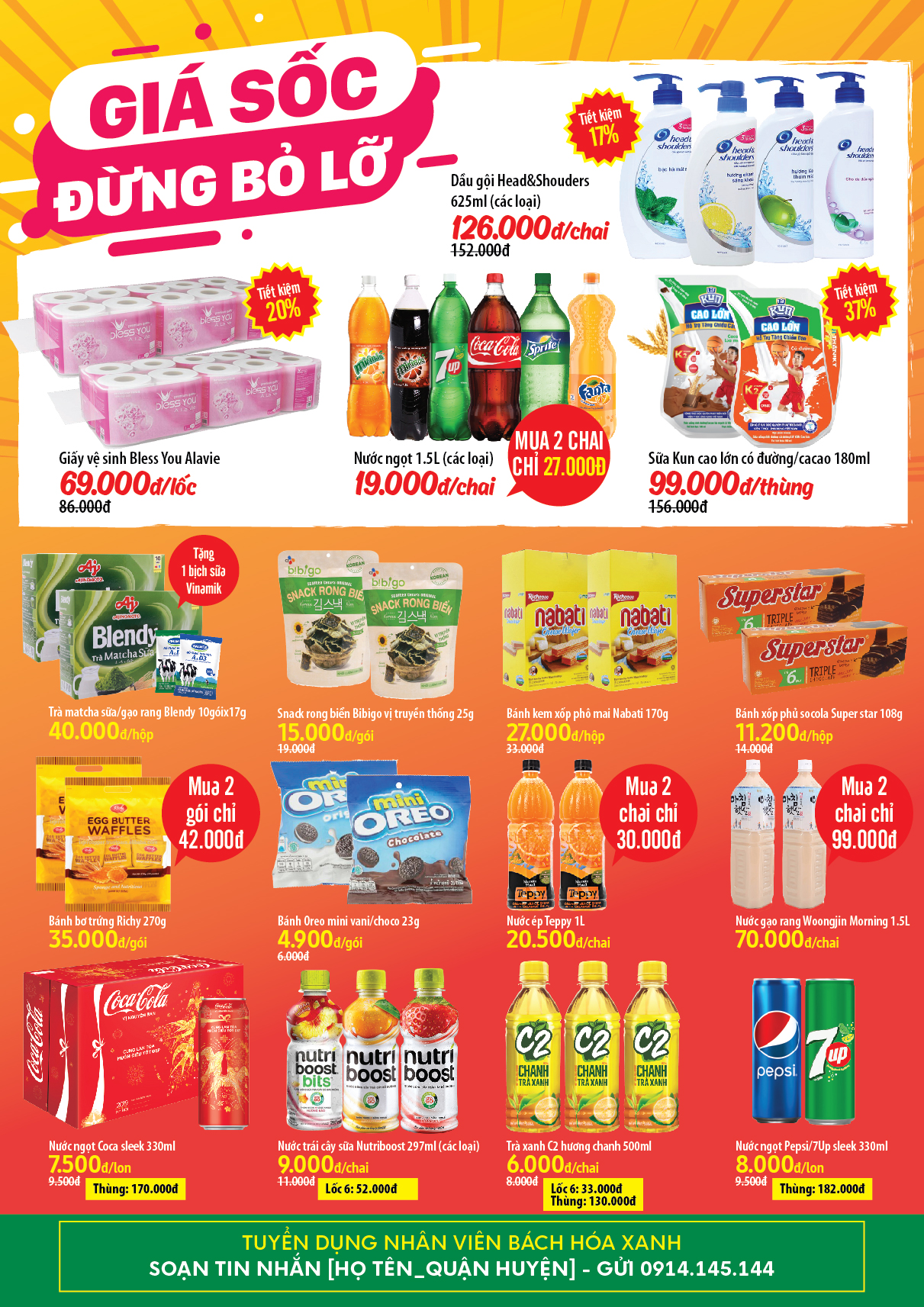 Siêu thị Bách hoá XANH 2C - 2D Phùng Văn Cung khai trương 14/12/2018