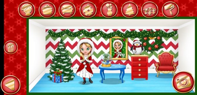 7 game điện thoại vui nhộn cho mùa Noel sắp tới, bạn không thể bỏ qua! > Christmas Dollhouse Games 