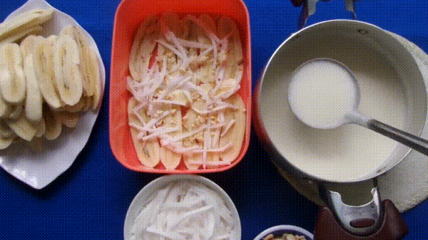 Cách làm kem chuối bằng bột gạo