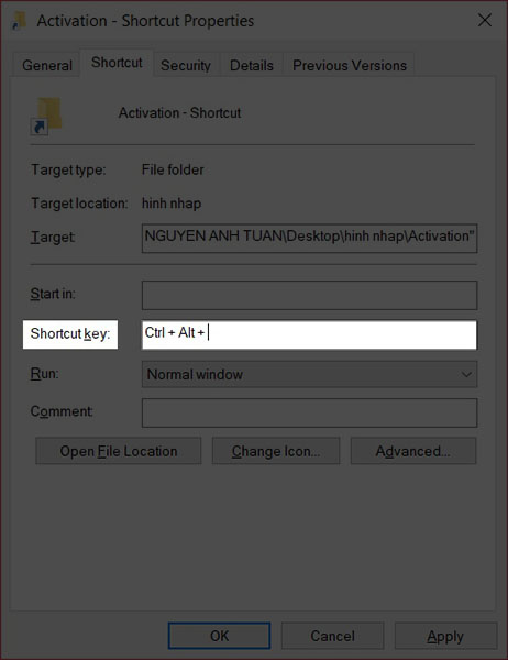 Cách tạo phím tắt để mở phần mềm hoặc file bất kỳ 