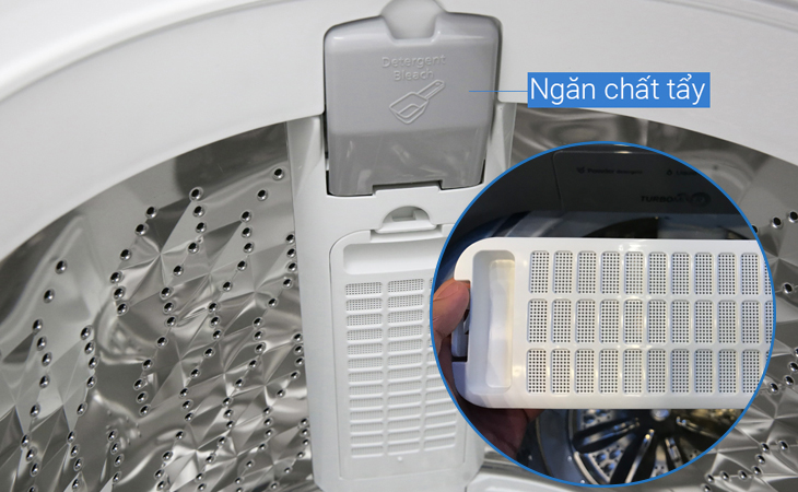 Đánh giá tổng quan máy giặt nước nóng Panasonic NA-FS95V7LMX > Bộ lọc sơ vải