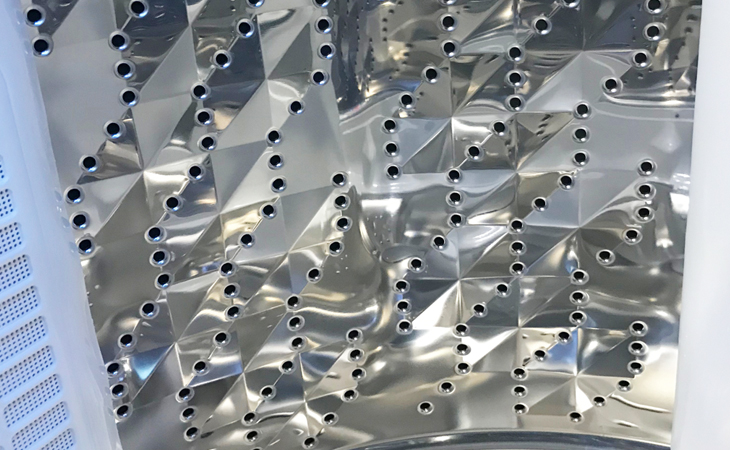 Đánh giá tổng quan máy giặt nước nóng Panasonic NA-FS95V7LMX > Lồng giặt Sazanami