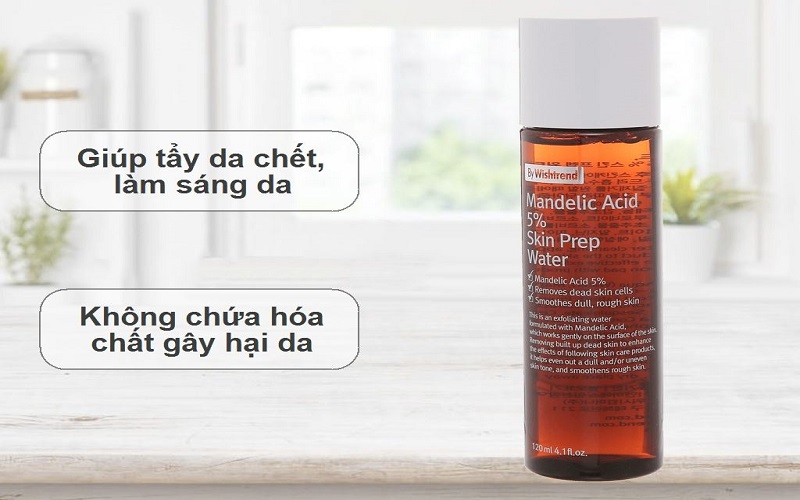 Dung dịch tẩy tế bào chết By Wishtrend Mandelic Acid 5% Skin Prep Water