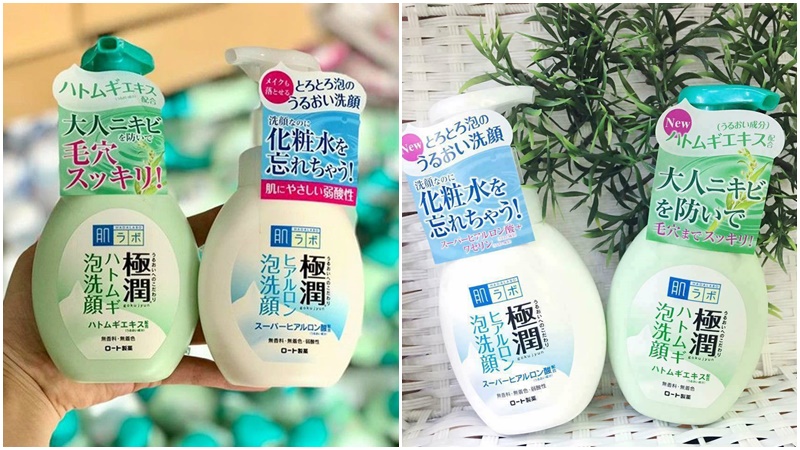 Sữa rửa mặt Hada labo tạo bọt sẵn Gokujyun