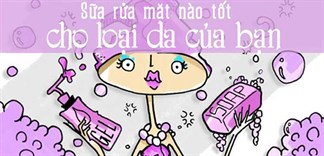 Bí quyết chọn sữa rửa mặt phù hợp với từng loại da