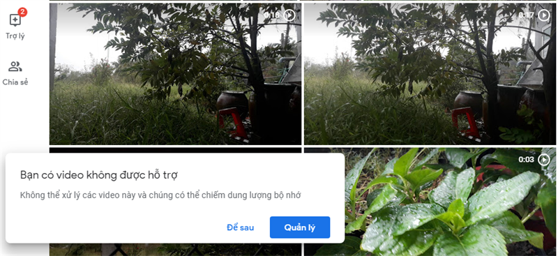 Google Photos đưa ra thông báo về các video không được hỗ trợ Google Photos đưa ra thông báo về các video không được hỗ trợ