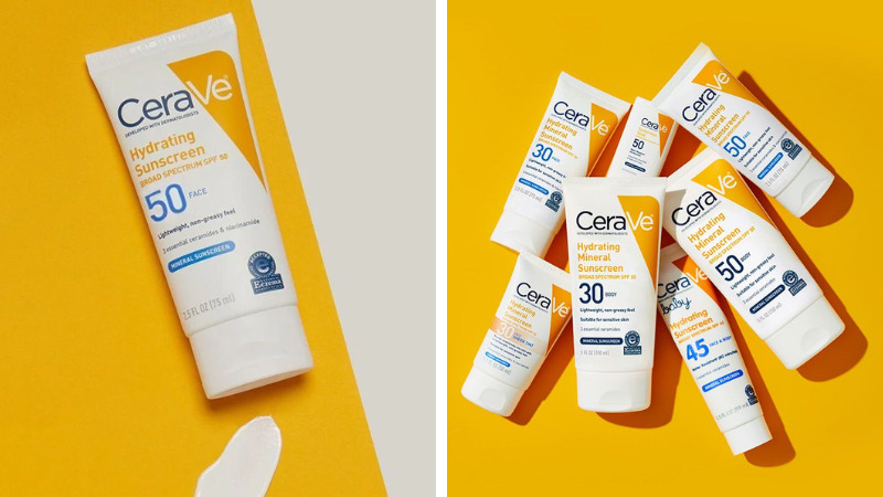 Kem chống nắng body Cerave Hydrating Mineral Sunscreen Broad Spectrum SPF 50