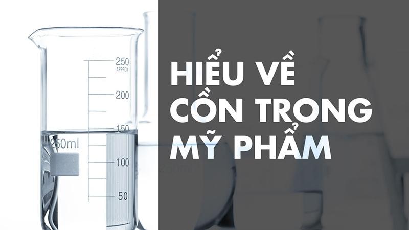 Cồn trong mỹ phẩm là gì?