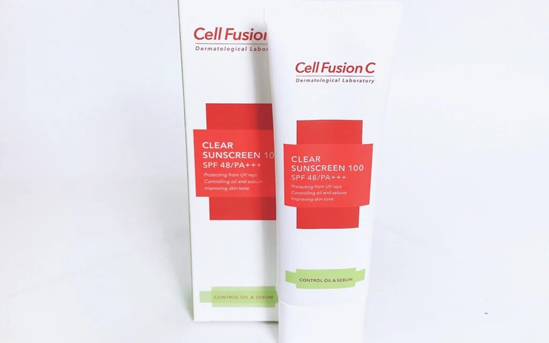 Kem chống nắng dành cho da dầu Cell Fusion C Clear Sunscreen 100 SPF 48/PA+++