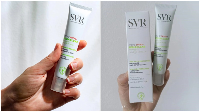 Kem chống nắng kiềm dầu và giảm mụn SVR Sebiaclear Creme SPF50