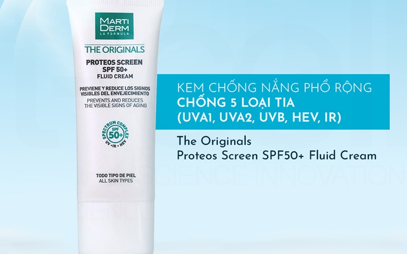 Kem chống nắng phổ rộng cho da khô MartiDerm