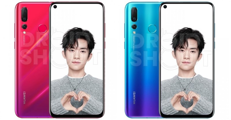 Huawei Nova 4 lộ ảnh render sắc nét với 4 màu khác nhau