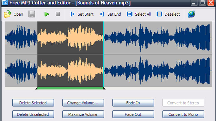 Phần mềm Free Mp3 Cutter And Editor