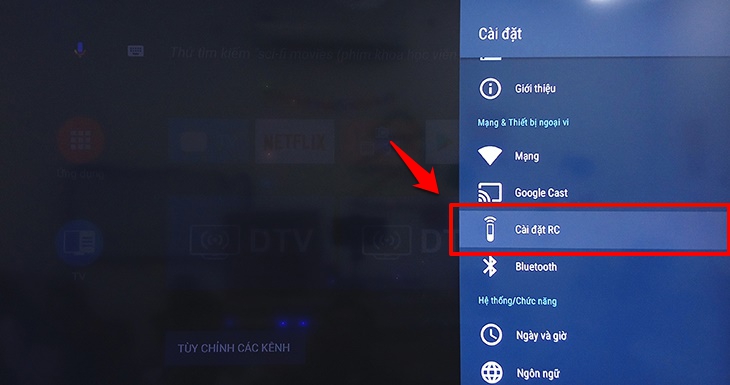 Cách tìm kiếm giọng nói bằng tiếng Việt trên Android tivi Sharp 2018